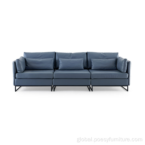 Comfortable Leather Sofa Classic Comfortable Leather Sofa for Living Room Furniture Factory